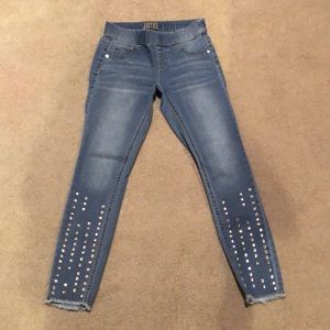 Justice Rhinestoned Jeans